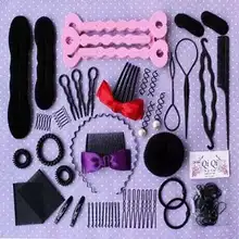 Инструменты для волос, Расчесывание Волос, Детская повязка для волос, набор для моделирования, аксессуары для волос, плетеные волосы, полезный продукт для девочек, фрикадельки он