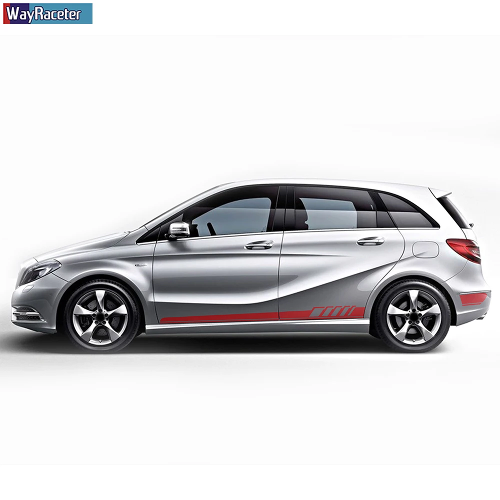 4 шт. виниловые наклейки на юбку Mercedes Benz B Class W246 W247 B180|Наклейки автомобиль| |
