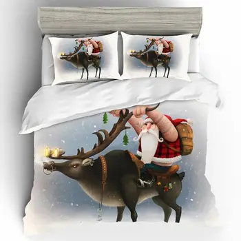 

Christmas/Gift Bedding Sets Bed Sheets PillowCases Bed Linen Ropa De Cama Queen Home Textile Duvet Cover Single King Bedding Set