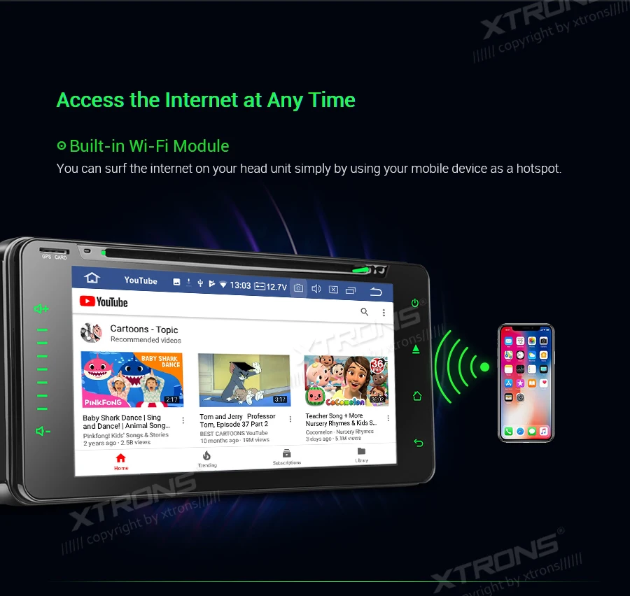 Top 6.95" Android 9.0 64G ROMCar DVD Multimedia Navigation GPS Radio for Toyota 4Runner 2002-2009 & Vios 2003-2010 & Hilux 2001-2011 18