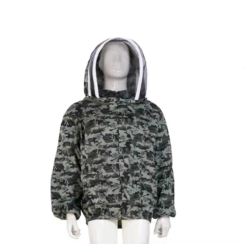 Beekeeping Suit Foldable Beekeeping Protective Veil Jacket Double Zippered Bee Beekeeper Suit Hat Equipment