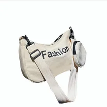 

Versatile Ins Small Bag Female 2021 Winter New Fashion Popular Canvas Messenger Small Square Bag Net Red Diagonal Shoulder Bag