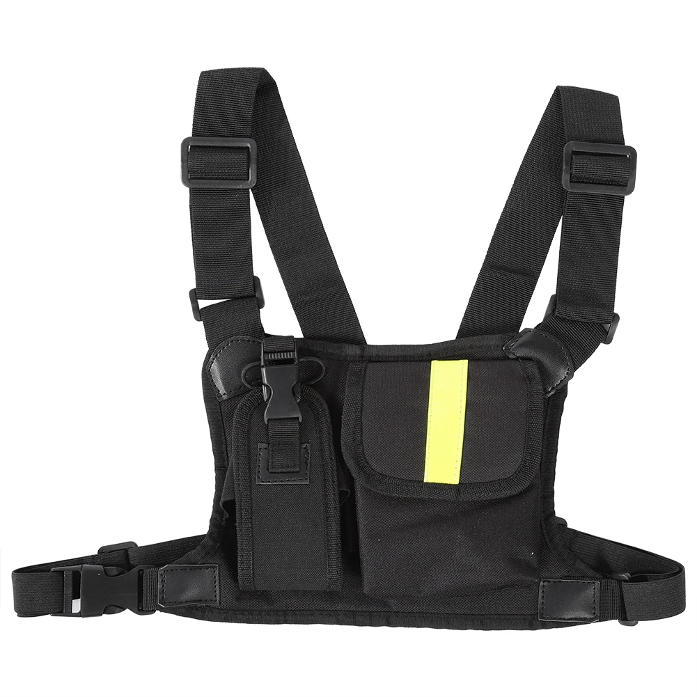 Bright Yellow Chest Harness Chest Front Pack Pouch Holster Vest Rig