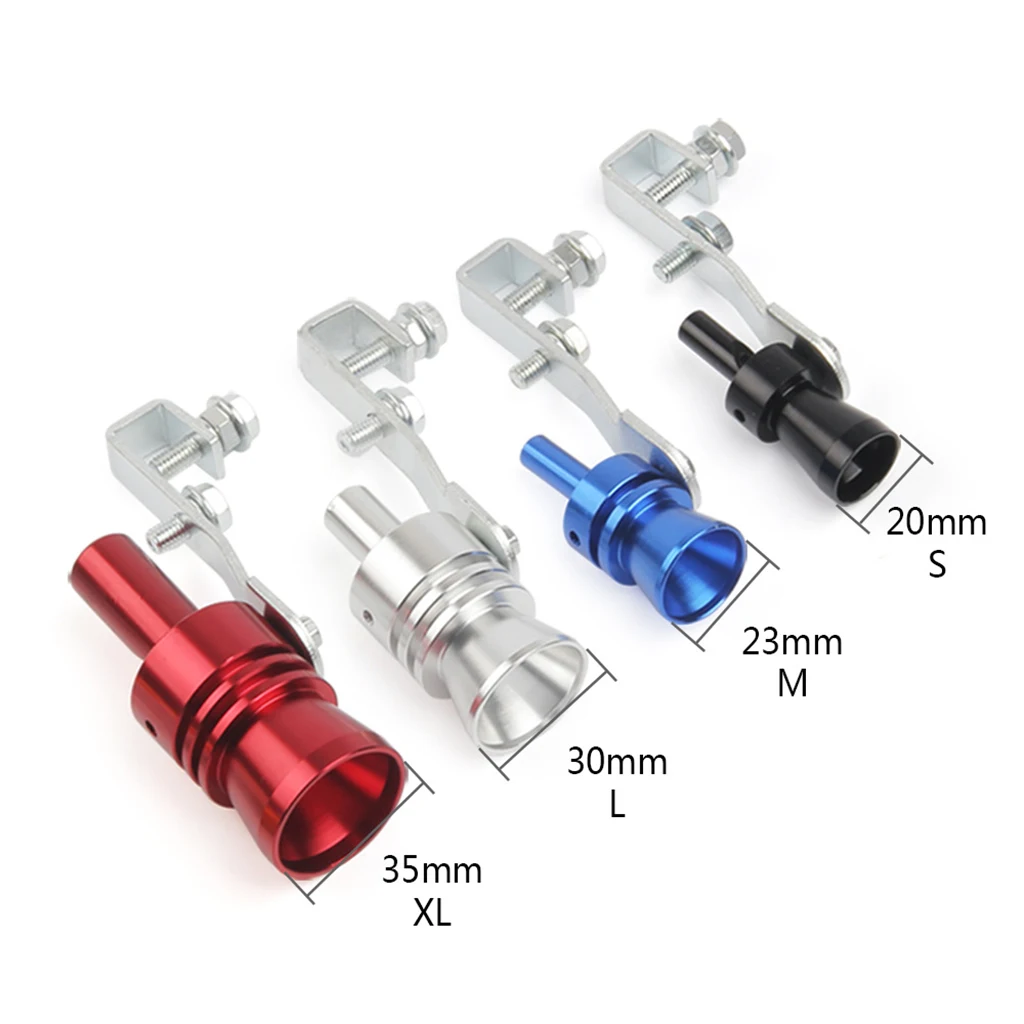 S/M/L/XL Auto Exhaust Sound Whistle Maker Whistle Aluminum Exhaust Pipe Sounder