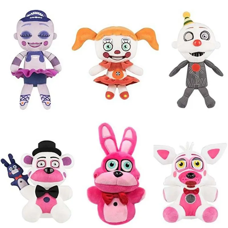 Плюшевые игрушки Fnaf Five Nights at Freddy's 18 25 см пружинная ловушка Ballora Foxy Chica Golden Freddy
