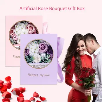 

Eternal Rose Soap Flower Simulation Roses Bouquet Gift Box Valentines Gifts Support Dropshipping