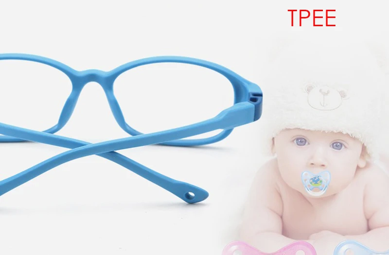 Seemfly Твердые съемные оптические детские очки в оправе силиконовые гибкие мягкие прозрачные детские очки