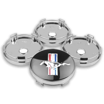 

4PCS 56mm 60mm Mustang Car Wheel Center Hub Caps Emblem Badge Logo Wheel Center Cap For Ford car styling accessories
