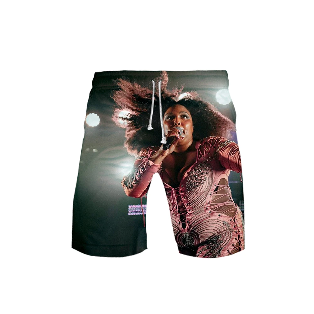 LIZZO 3D мужские шорты для фитнеса бодибилдинга мужские летние спортивные залы тренировка Мужская дышащая спортивная одежда хип хоп Jogger пляжные шорты брюки