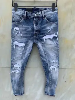 

NEW Men Jeans Ripped for Men Skinny DSQ D2 Jeans Pants Men Jeans Zipper Outwear Man Pants 1 order