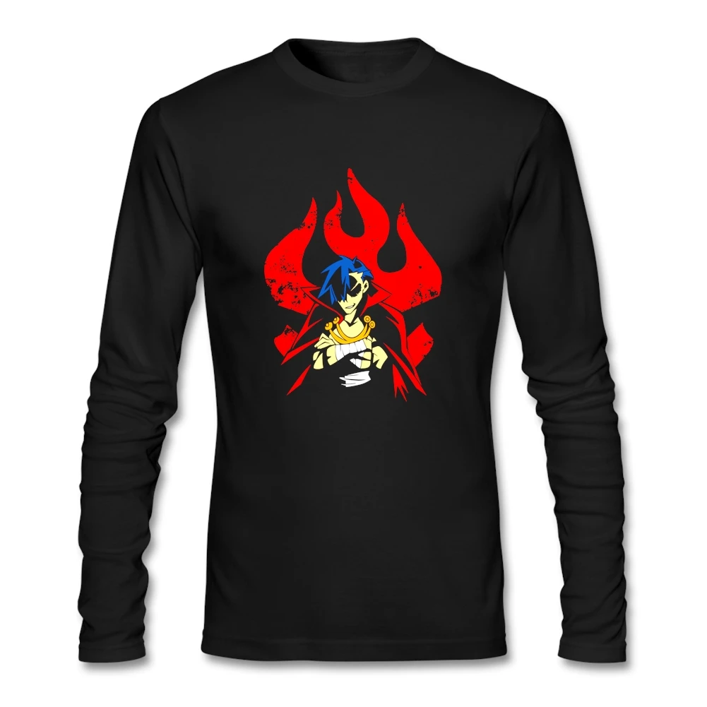 Футболка Kamina Tengen Toppa Gurren Lagann Мужская винтажная рубашка для подростков с длинными