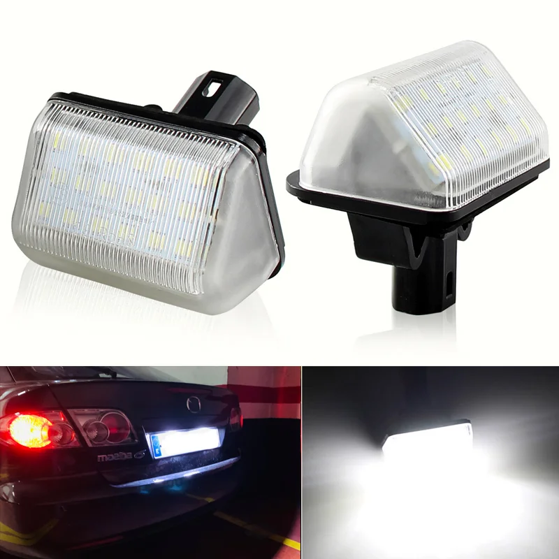 

2 шт., подсветка для номерного знака Mazda 6, Mazda 6, Mazda 6, Sedan, GY, GJ, GH, GG
