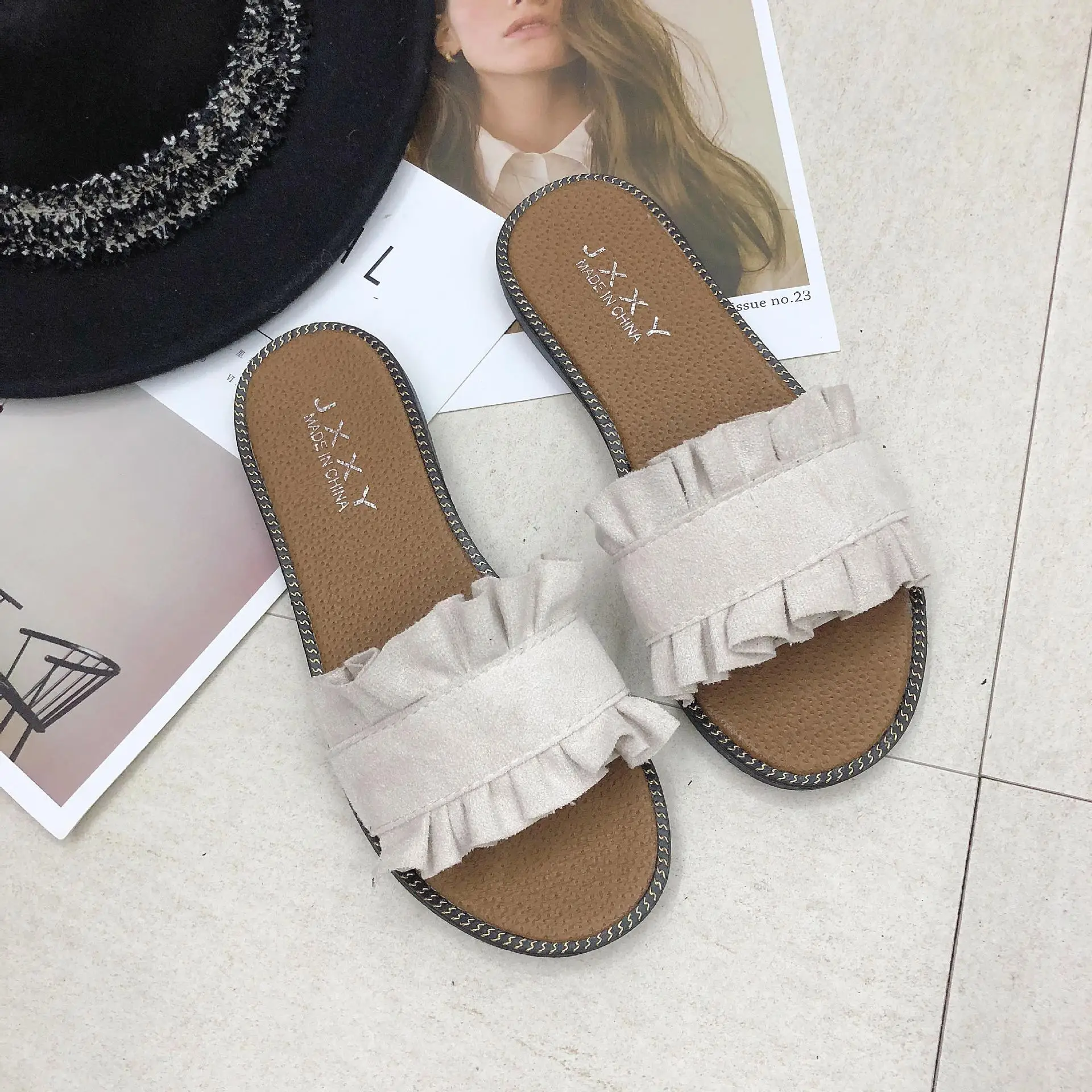 women bohemian style sandals casual beach pearls shoes