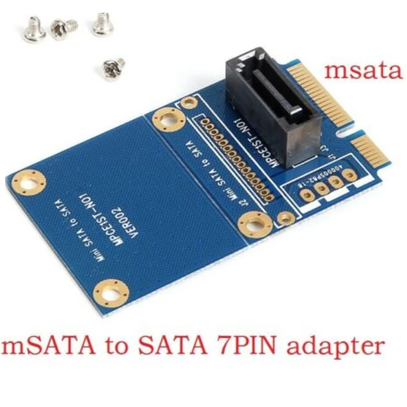 MSATA переходник SATA msata мини PCI-e SATA SSD слот для 7-контактный жесткого диска sata HDD преобразование карты mSATA-SATA адаптер