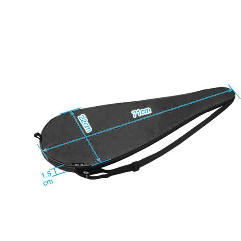 Легкая теннисная одностворчатая ракетка с подкладкой, сумка для переноски, регулируемая сумка на одно плечо