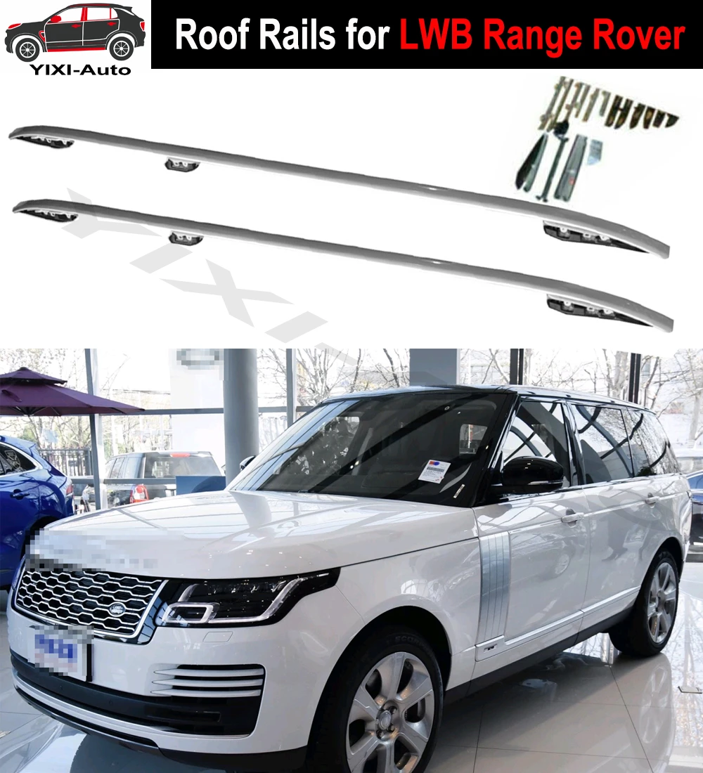 

2Pcs Fit for Long Wheelbase Range Rover LWB 2013-2021 Roof Rails Roof Rack Side Roof Rail Bars