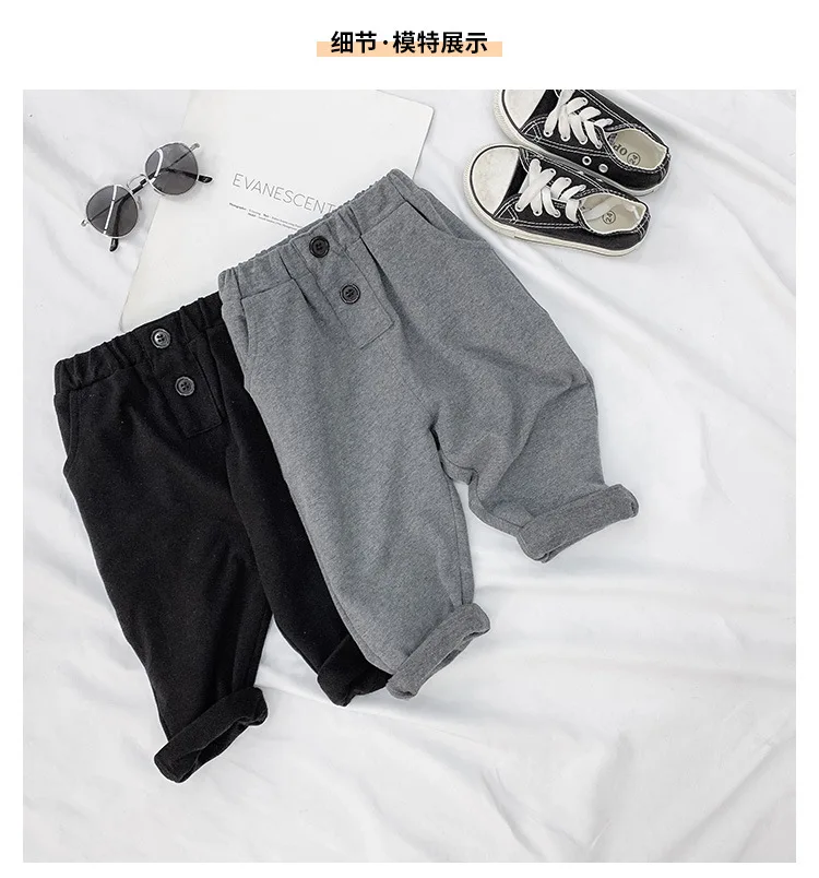 Baby Boy Pants Casual Harem Pants 1 2 3 4 5 6 Years Toddler Baby Autumn Trousers Elastic Waist Sweatpants Children Pants