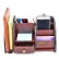 

Storage Box Wooden Pen Holder Office Desk Finishing Shelf Cabinet Cosmetic Remote Control Storage Supplies Seat
