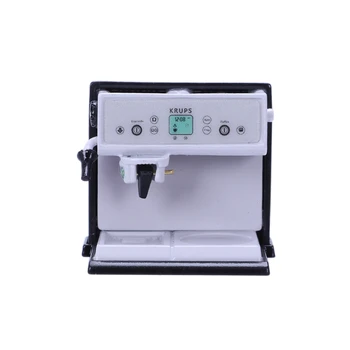 

Dollhouse Miniature Kitchen Metal Expresso Coffee Machine with Coffee