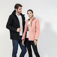 Открытый езда ветрозащитный лыжный костюм женщин плюс толстый хлопок водонепроницаемый альпинизм мужская верхняя одежда COUPLE'S Fever плащ Ja