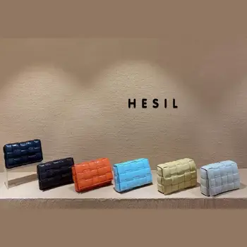 

2020 net red pillow bag tofu bag simple new fashion trend knitting shoulder bag women's Bag Messenger Bag Small Square bag