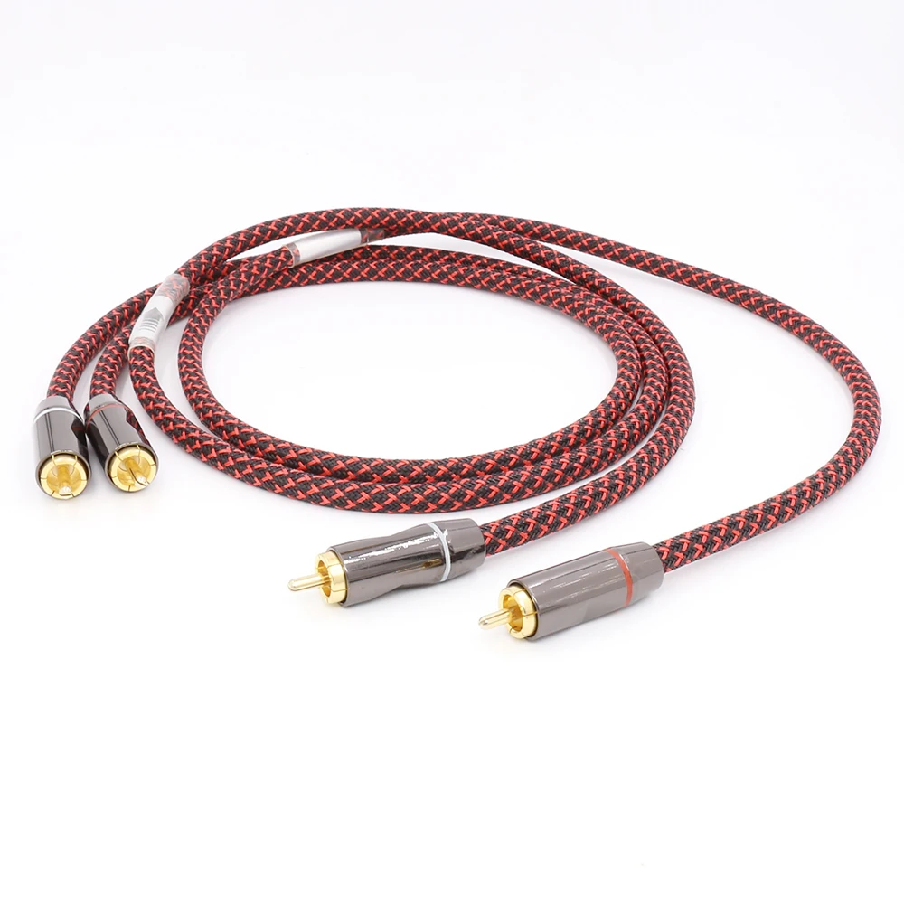 

Pair(2pcs) A56 Hifi Canare 5N OFC Audio RCA cable High End HIFI RCA Audio Cables