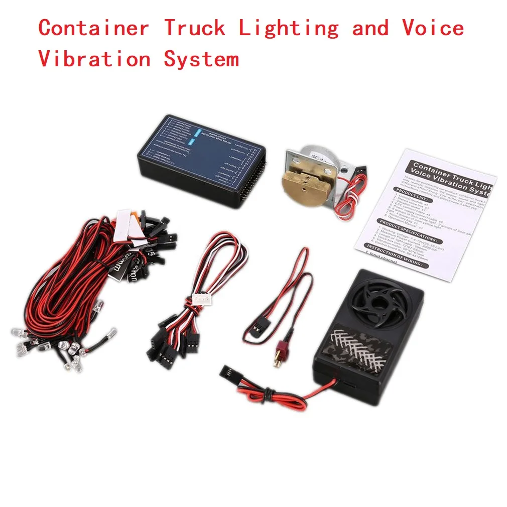 

RC Truck Voice Light Vibration System For 1/14 Tamiya RC Truck SCANIA R470 R620 VOLVO FH16 ACTROS 3363 MAN TGX LESU HERCULES