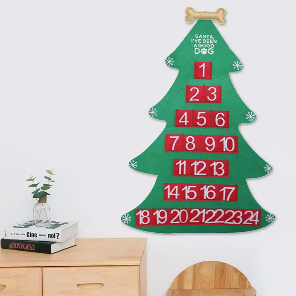 DIY войлочные Рождественские елочные Подвески, настенные подвесные декоративные наклейки, рождественские украшения, детский подарок для дома, Рождественское украшение - Цвет: 4