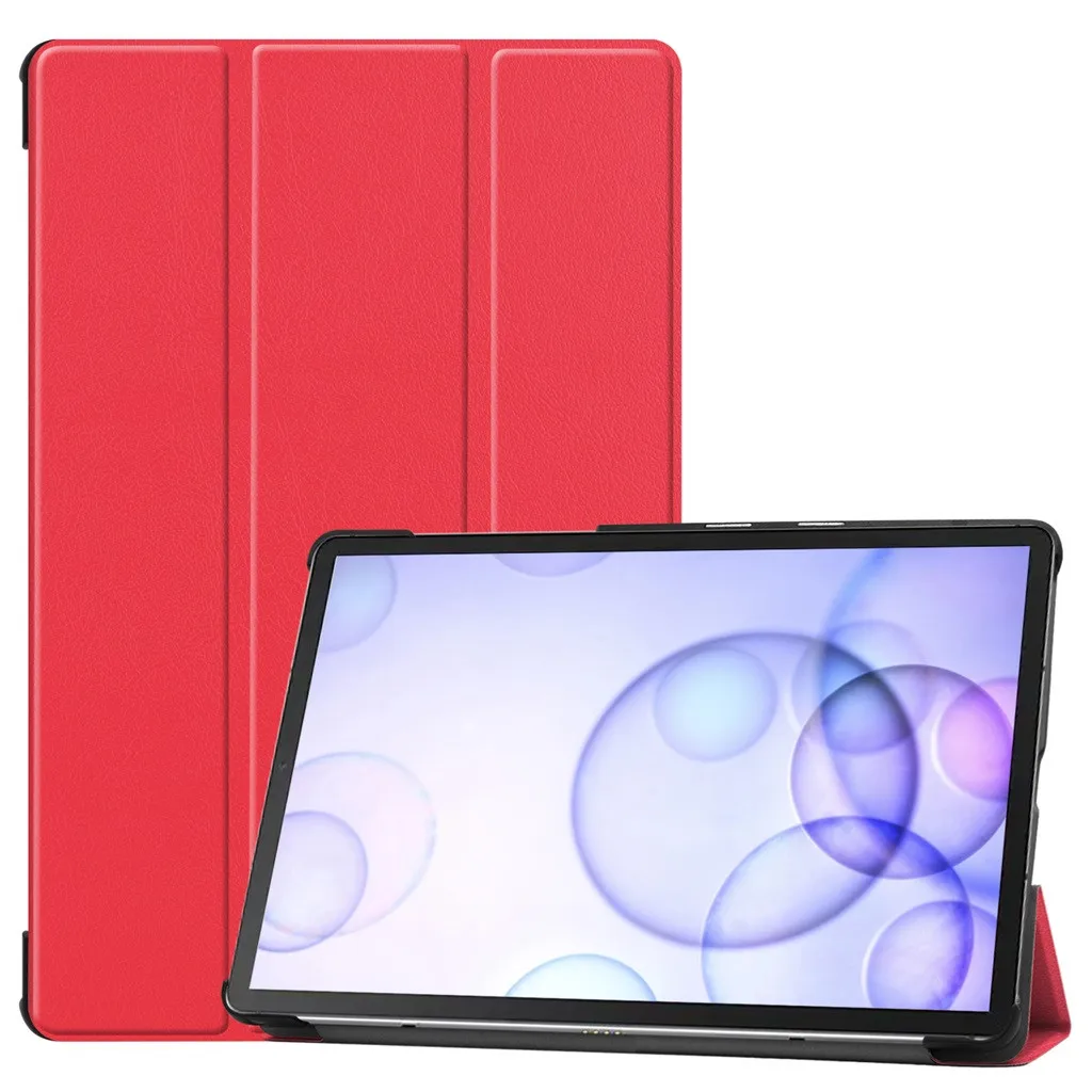 Чехол для планшета для samsung Galaxy Tab S6 10,5 T860 T865 кожаный тонкий чехол складной чехол-книжка для samsung T860 T865 плоский кронштейн