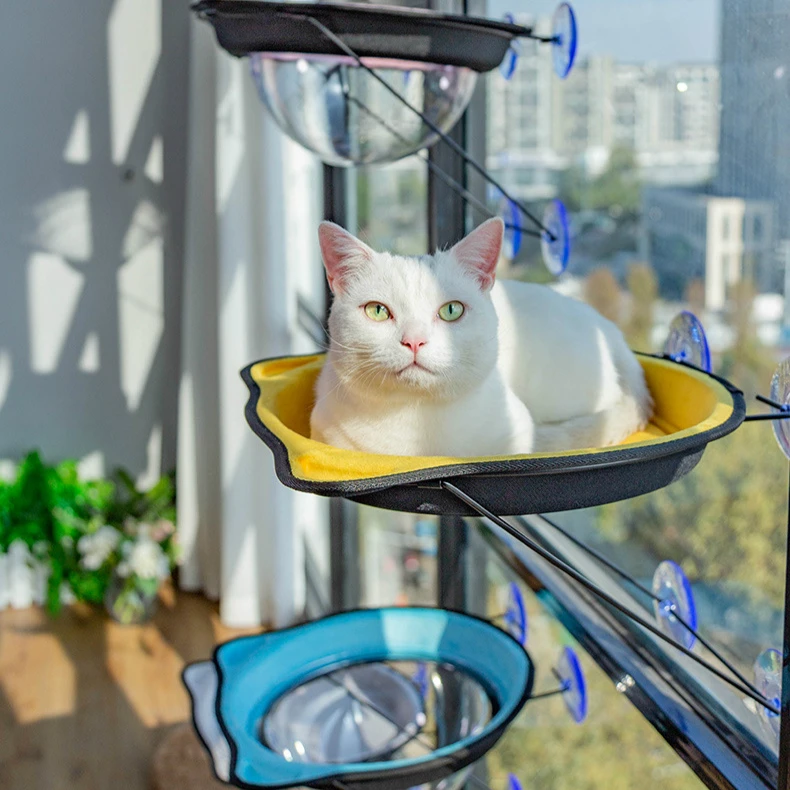 

Cat Litter Suction Cup Hanging Litter Hanging Window Sill Litter For Cats in All Seasons Pet Supplies Space Cat Hammock
