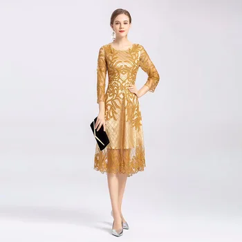 

mother of the bride dress formal wedding guest dress tailor shop custom made bespoke gold dress mothers dresses wedding
