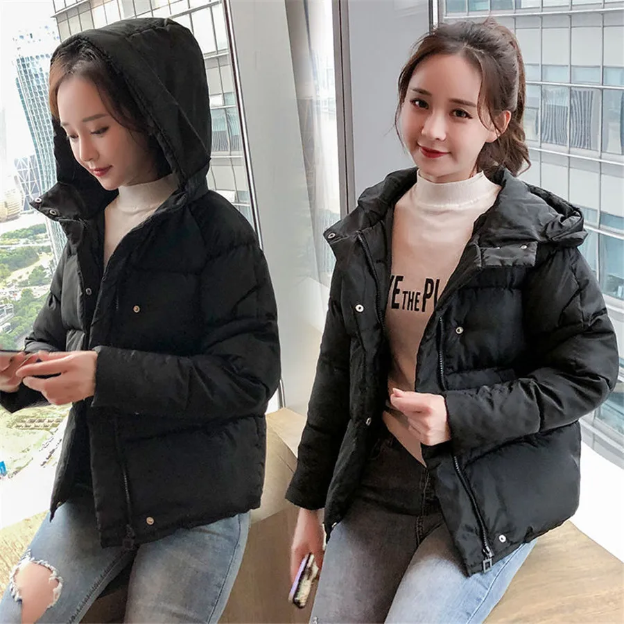 Autumn Winter Warm Jackte Womens Coat Cotton Liner Fashion Loose Short Style Plus Thick Clothes Outerwea | Женская одежда