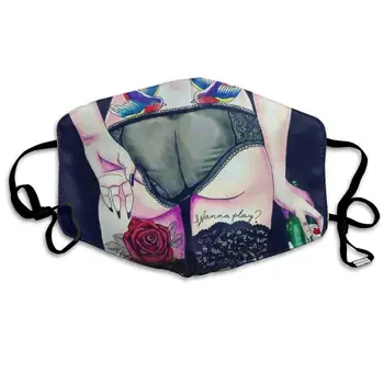 

NiYoung Women Men Teens Washable Reusable Face Masks with Elastic Ear Loop, Anti Dust Pollution Face Mask (Sexy Women Girl