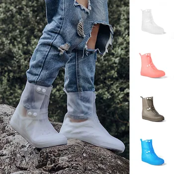 

Waterproof Rain Boot Shoe Cover Reusable Overshoes Non Slip Galoshes Elastic PVC B2Cshop