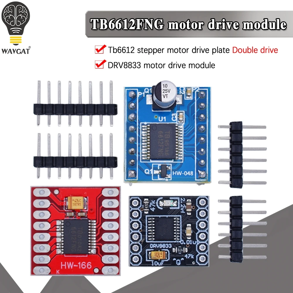 WAVGAT TB6612 DRV8833 Dual Motor Driver 1A TB6612FNG для микроконтроллера Arduino лучше чем L298N|Интегральные
