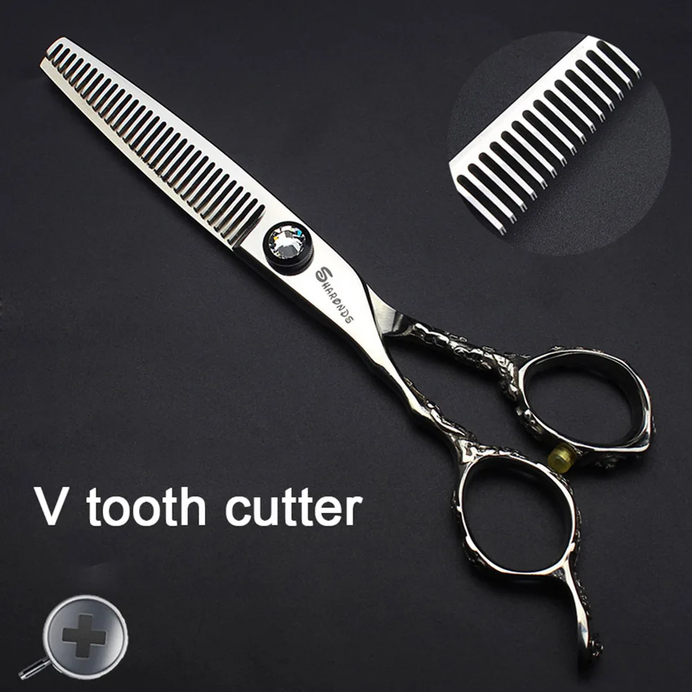 SKU-24-黑曜石 6寸 V齿牙剪