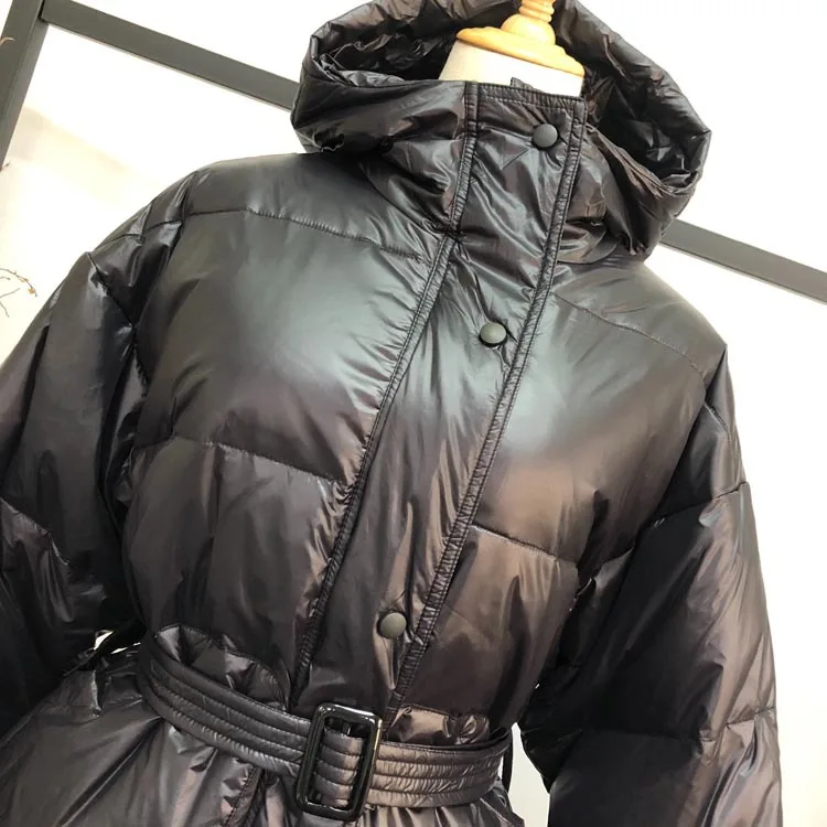 Winter New Style South Korea INS WOMEN'S Dress down Feather Coat Korean-style down Coat Mid-length Down Jacket Women's