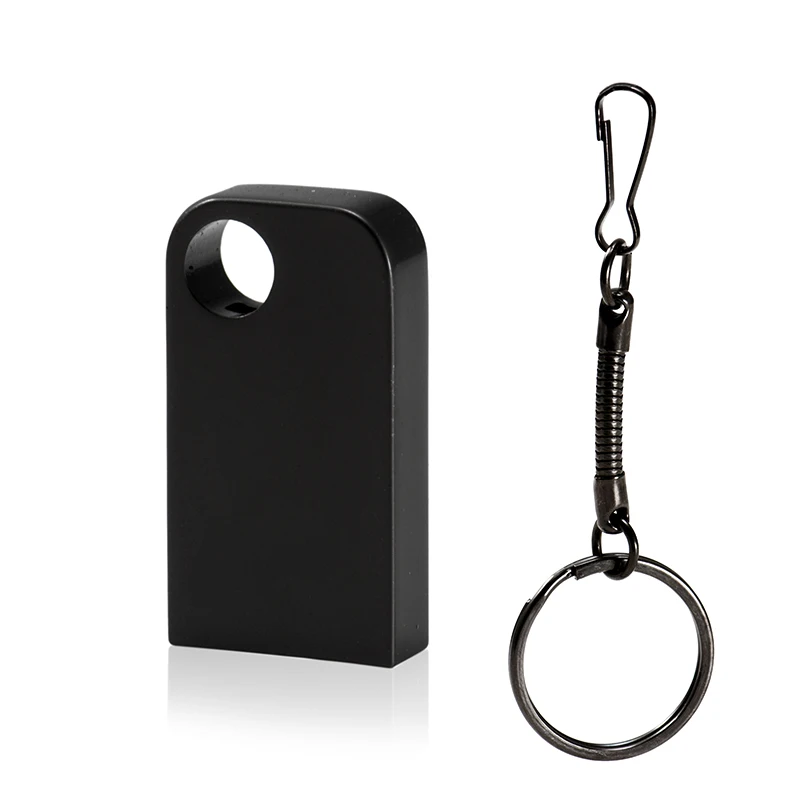 JASTER USB 2,0, металлическая цепочка на пояс, золотой, серебряный, черный флеш-накопитель, 4 ГБ, 8 ГБ, 16 ГБ, 32 ГБ, 64 ГБ, 128 ГБ, USB флеш-накопитель(более 10 шт., бесплатный логотип - Цвет: Black