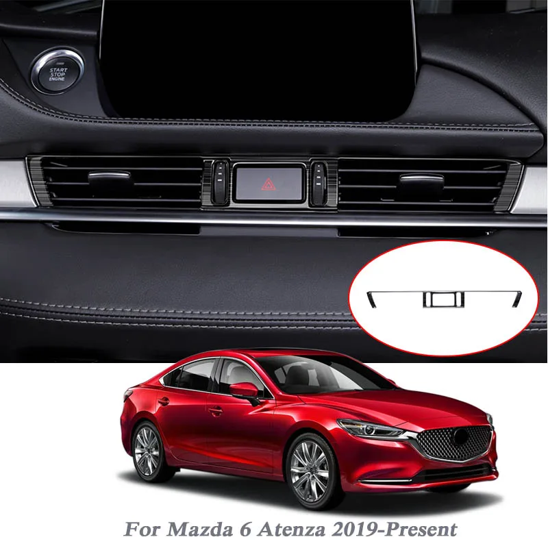 Автомобильный Стайлинг ABS для Mazda 6 Atenza-Н. В. Воздушная условная панель с блестками двойная кнопка вспышки рамка внутренние наклейки для автомобиля