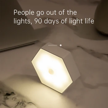 

LED Sensor Night Light Dual Induction PIR Infrared Motion Sensor Lamp Magnetic Infrared Wall Lamp Cabinet Stairs Light