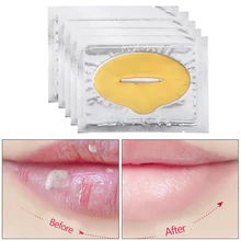 10 штук золотого коллагена, кристаллическая мембрана для губ, для более здоровой и молодой кожи, конечно, сухой тусклый эффект линии губ, макияж для лица для женщин