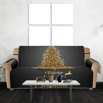 

Sofa Mat Soft Polyester Christmas Pattern Printed Sofa Set Decorative Covers Furniture Sofa Cushion Protector 2020 New