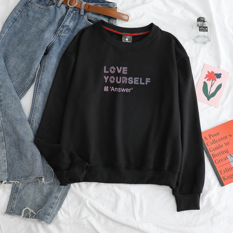 Толстовка с капюшоном Love Yourself K-POP свитшоты одежда для мальчиков Bangtan худи в стиле