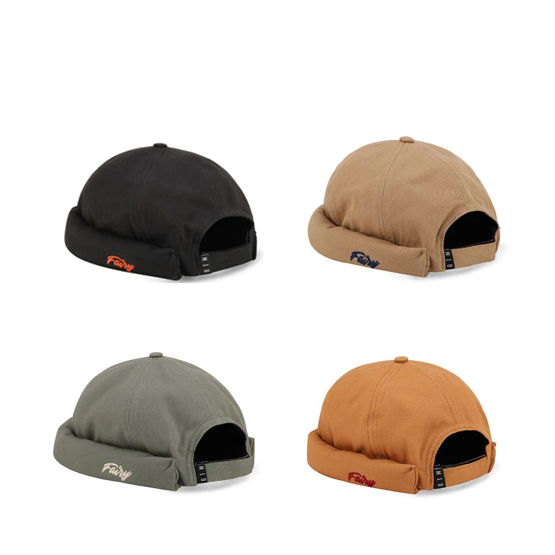 Men's Women's Hip Hop Caps Without Brim Embroidery...