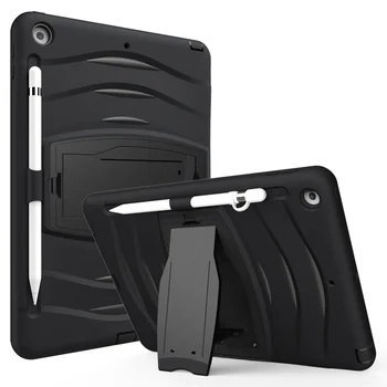 

Coque Tablet Case for Apple IPad 10.2 2019 7 7th Generation Shockproof Kids Protector with Kickstand Pencil Holder + Cap Cover