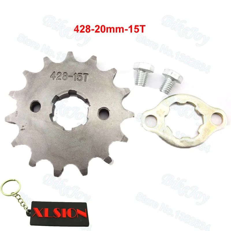 428 15 T зуб 20 мм ID передний двигатель Звездочка для CRF XR 50 TTR SSR Dirt Pit Bike ATV Quad Go Kart мопед