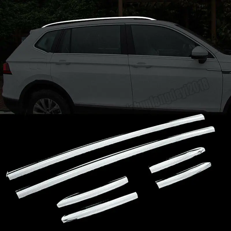 6 шт. нержавеющая крышка багажника отделка ForVW Tiguan