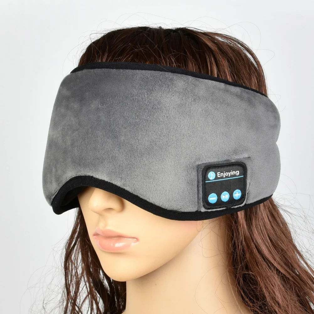 Joylife Беспроводная стерео Bluetooth 5,0 стерео музыка мягкая теплая спальный маска для сна маска-козырек для глаз повязка на голову сна Мягкие Наушники