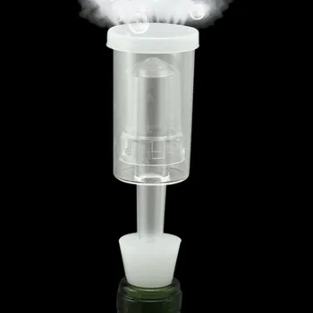 

1pc Simple Homebrew With Cap Air Lock Fermentation Wine Beer Making Plastic Twin Floating Bubbler Grommet Airlocks