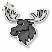 EARLFAMILY 13cm x 13cm Angry Moose Funny Car Stickers RV VAN 3D DIY Fine Decal Bumper Trunk Truck Graphics Car Accessories